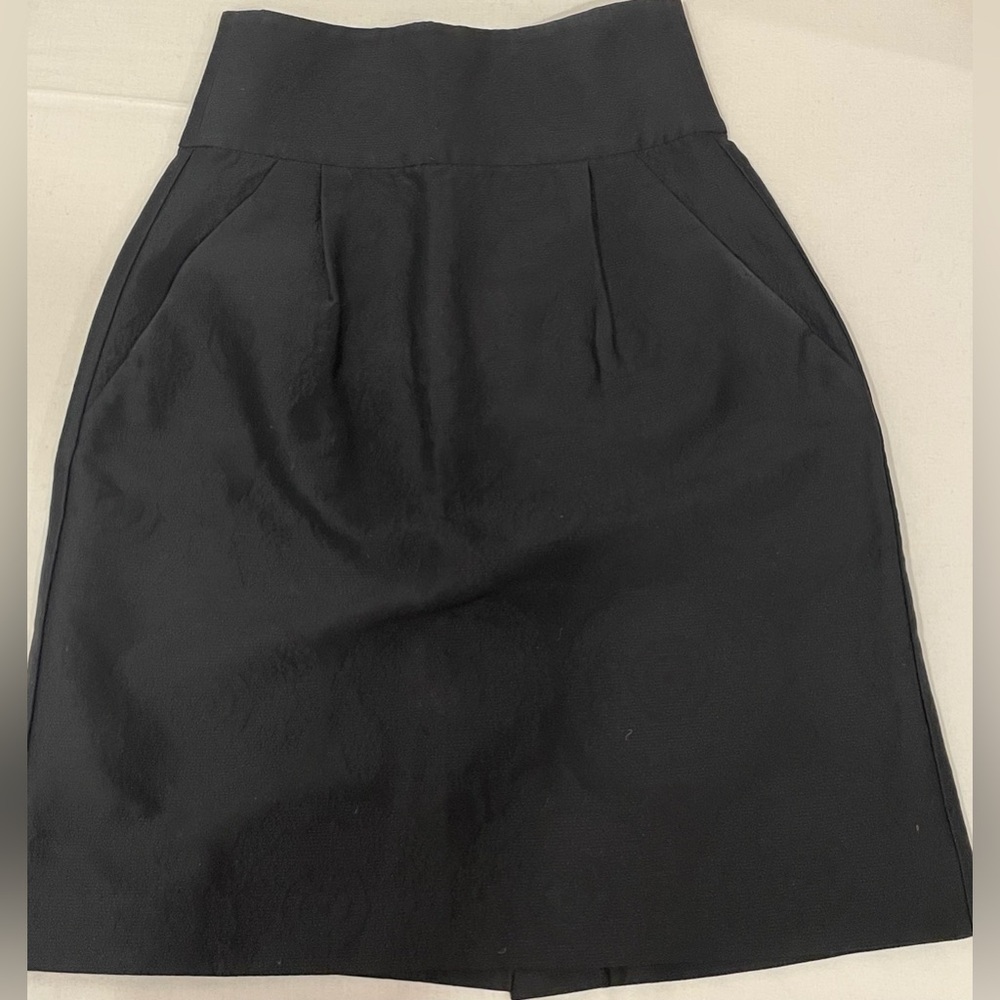 Theory Black A-Line Skirt